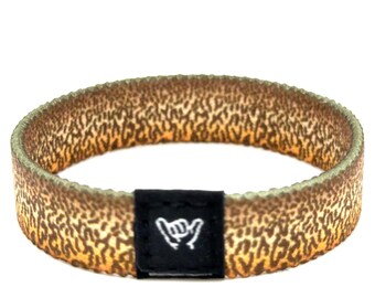 Bracelet à suspendre en peau de truite tigrée
