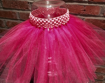hot pink matte tutu, princess tutu, birthday tutu, girls tutu, baby tutu, newborn tutu, smash cake tutu, first birthday tutu