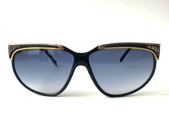Jaren 80 vintage Jacques Fath Paris oversized zonnebril