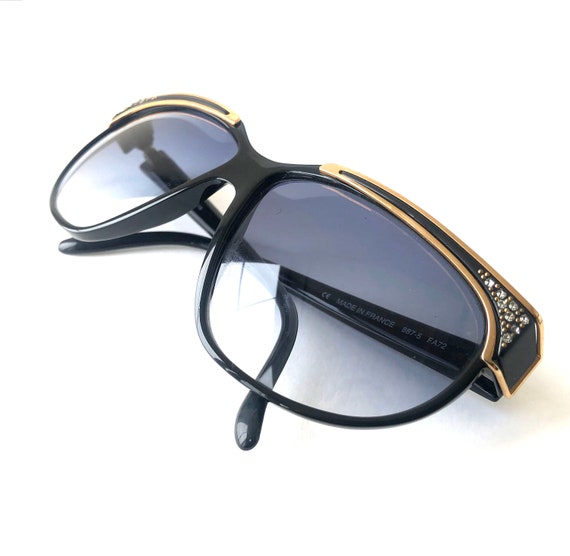 80s Vintage Jacques Fath Paris Oversize Sunglasses - image 3