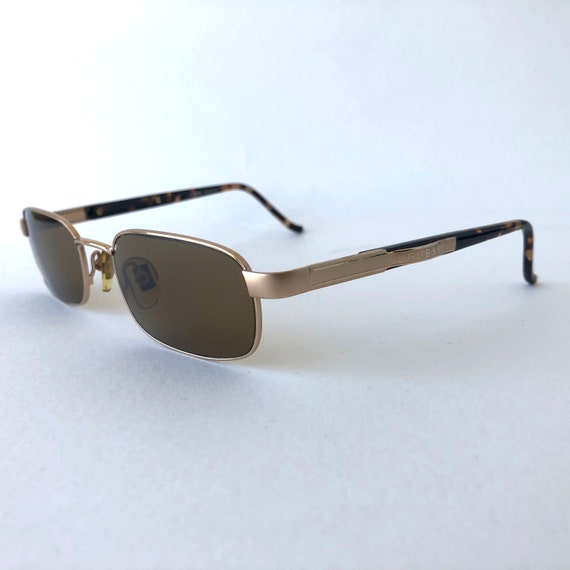 Guess 90s Vintage Matte Gold Frame Small Rectangu… - image 4