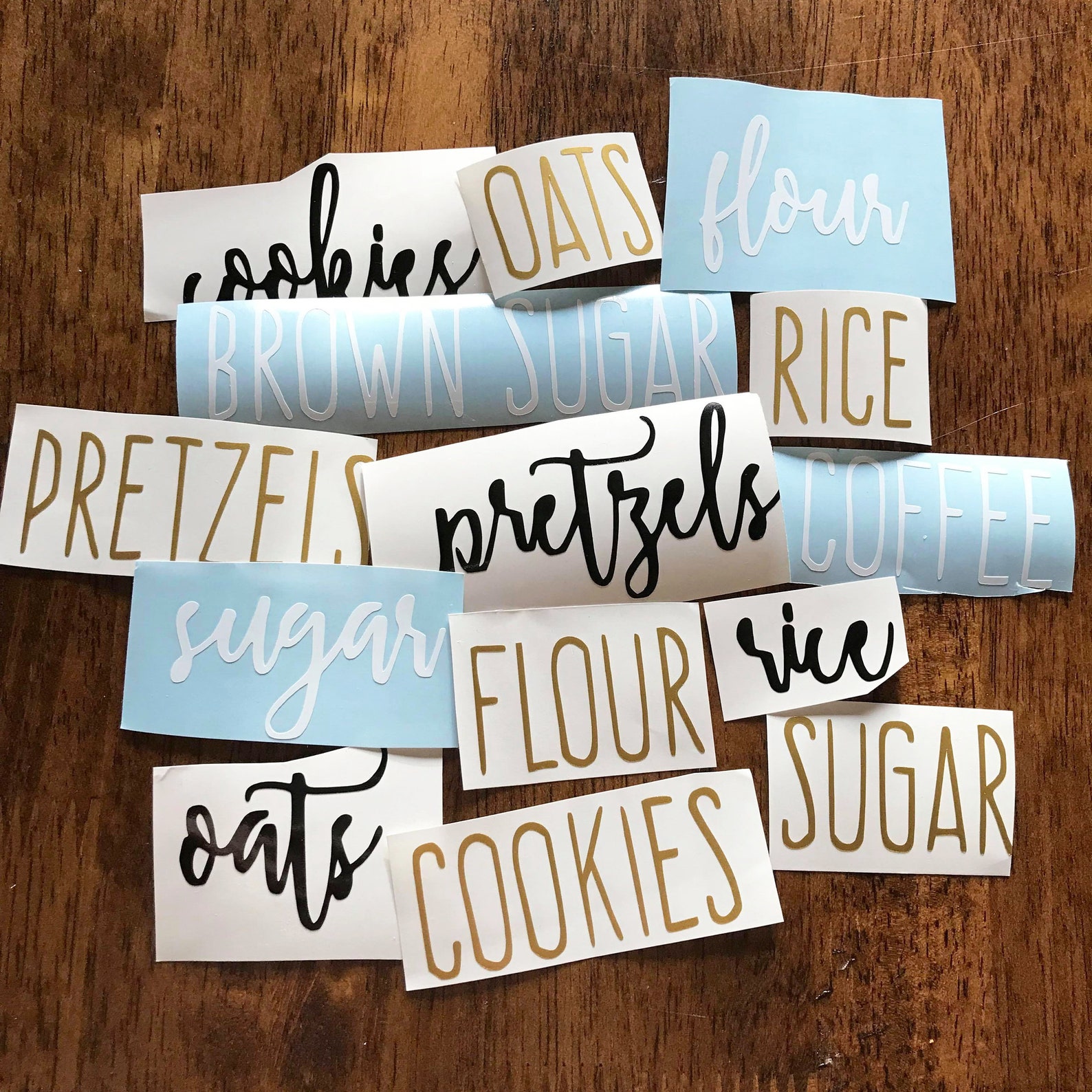 Custom Kitchen Jar Labels Personalized Kitchen Labels Etsy