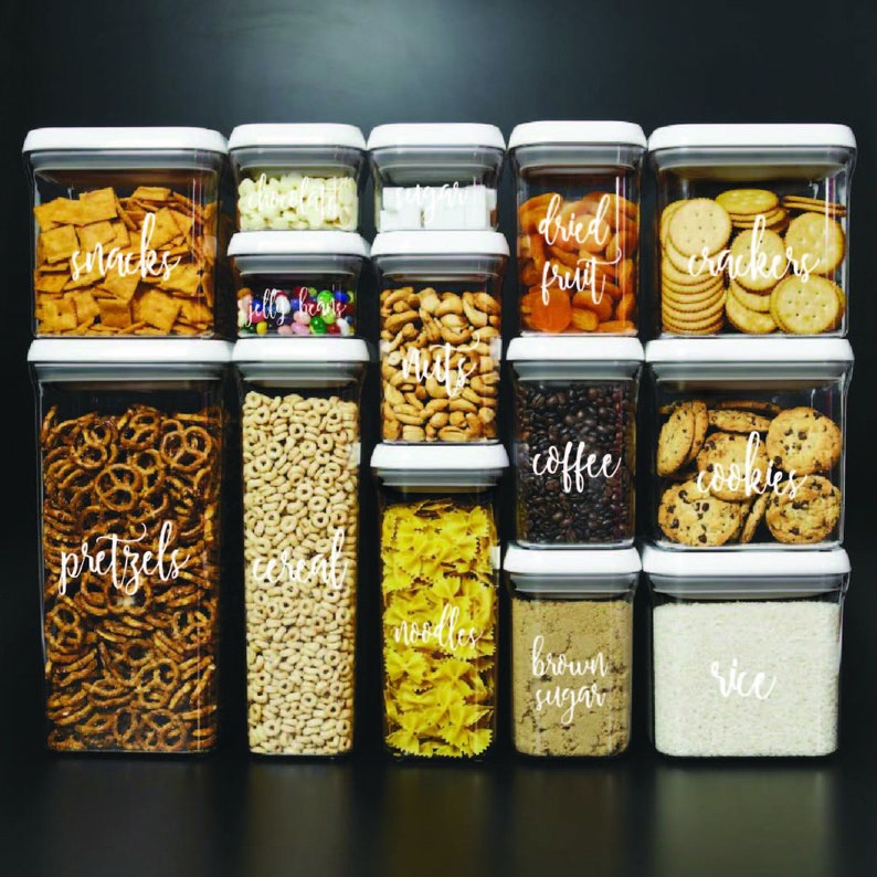 Custom Kitchen Jar Labels Personalized Kitchen Labels Etsy