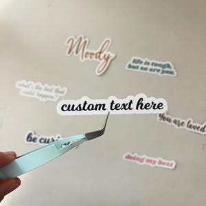 Custom Text Sticker, Personalized Sticker, Your Own Quote, Laptop Sticker, Car Decal, Water Bottle Sticker