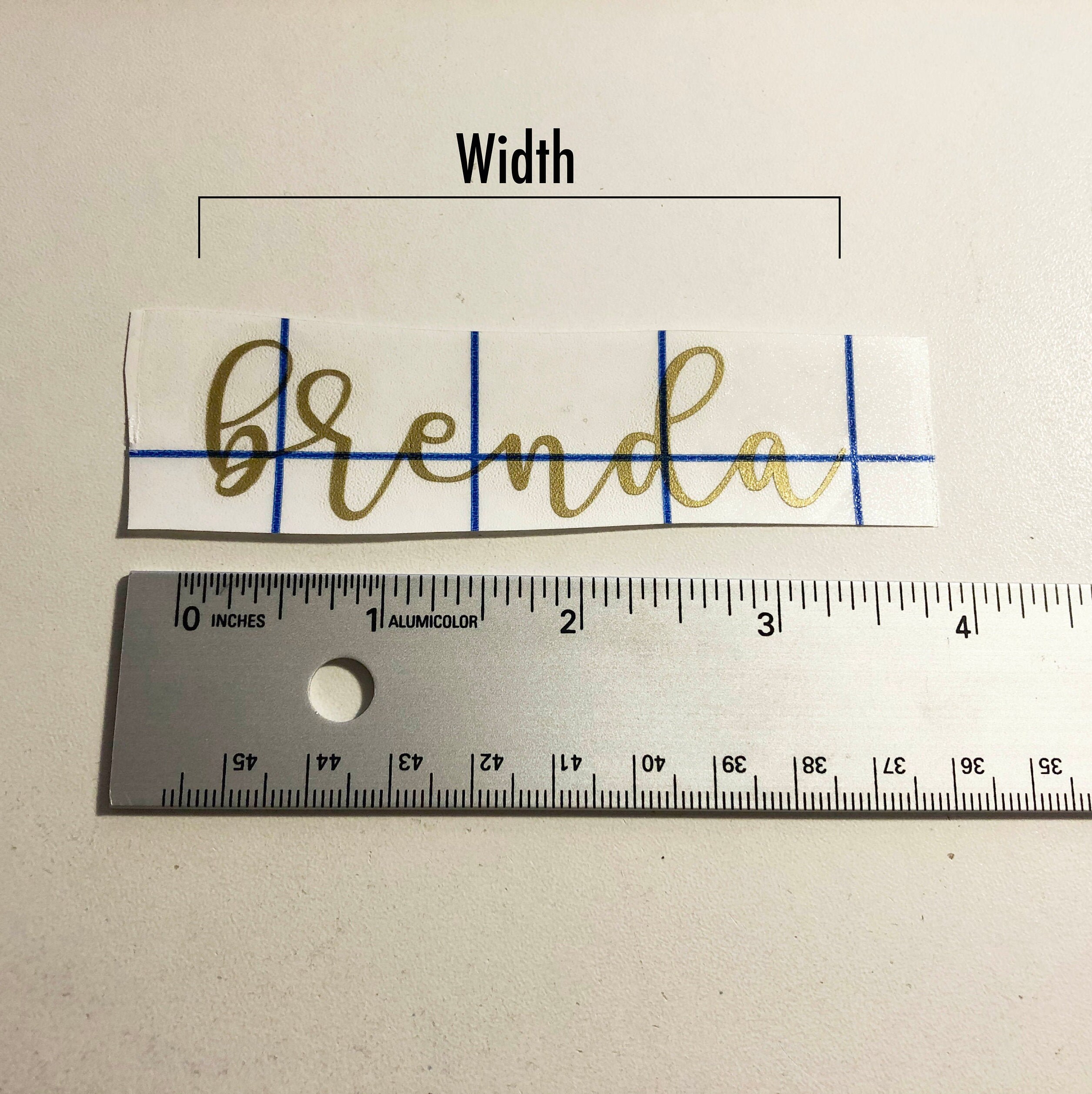 Custom Name Vinyl Decal for Glass Personalized Name Decal Etsy