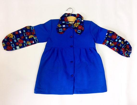 Vintage 1970's girls coat dress age 4 years beagle