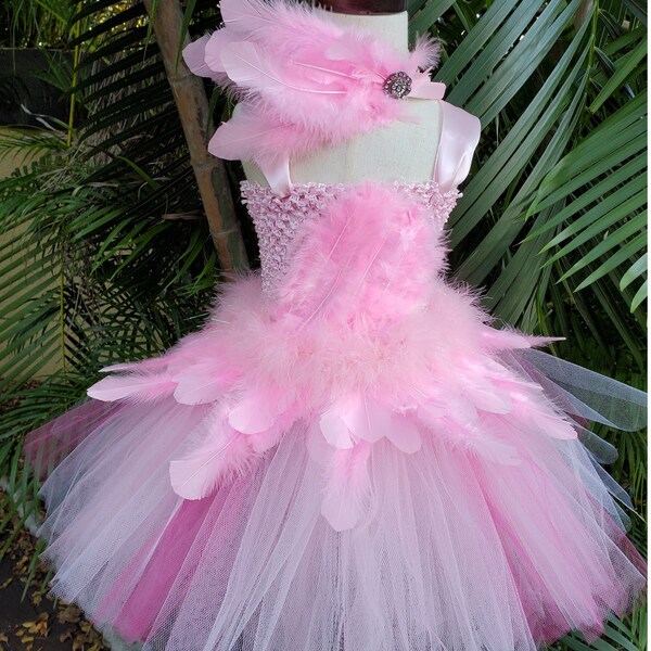 Marquise Pink Flamingo Tutu (Size 000-2) main image 0