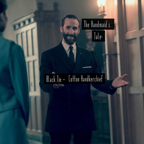 Commander Waterford Black Tie AND White Handkerchief Fred Etsy