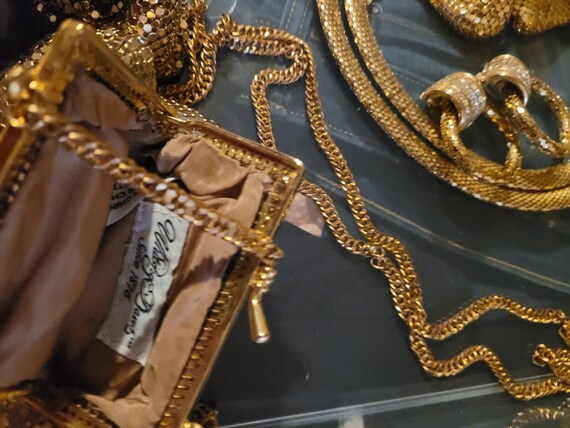 Whiting and Davis lot of Gold Mesh items - image 11