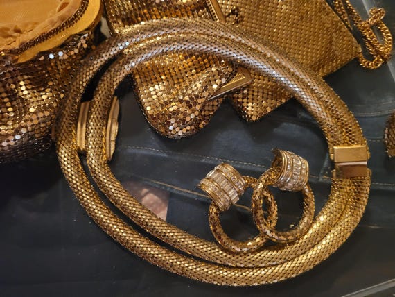 Whiting and Davis lot of Gold Mesh items - image 12