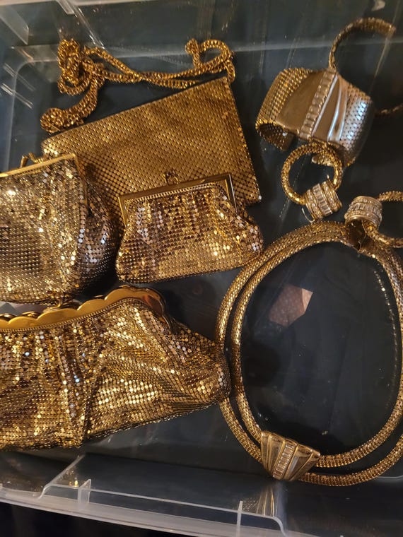 Whiting and Davis lot of Gold Mesh items - image 16
