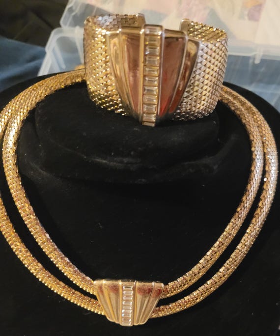 Whiting and Davis lot of Gold Mesh items - image 9