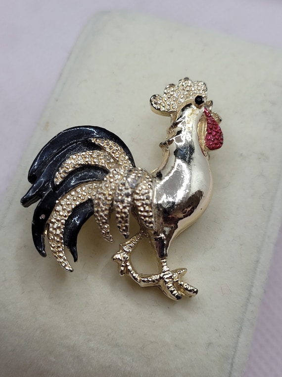 Vintage Rooster Brooch by "Gerry's "