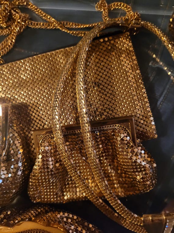 Whiting and Davis lot of Gold Mesh items - image 15