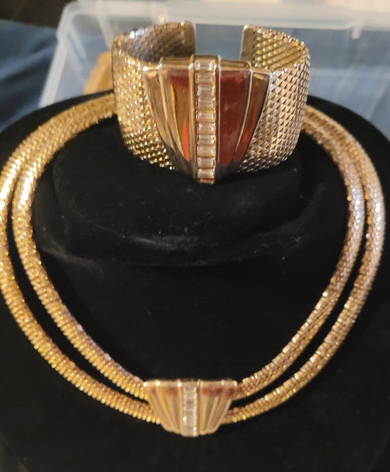 Whiting and Davis lot of Gold Mesh items - image 10