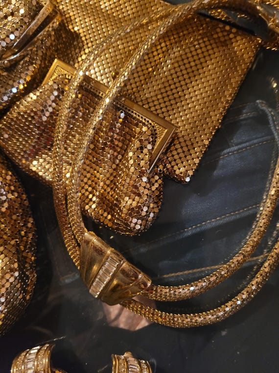 Whiting and Davis lot of Gold Mesh items - image 14