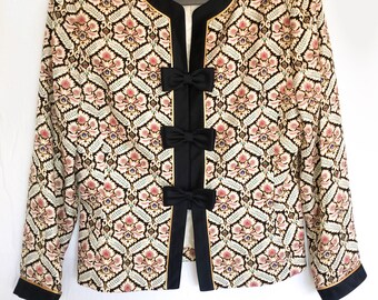 Vintage Adrianna Papell 80’s silk jacket