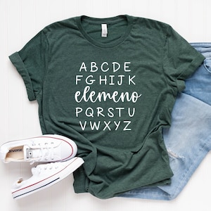 Funny Teacher Shirt - Elemeno Tee Shirt - Teacher Shirt - Cute Teacher Shirt - Funny Teacher Tee - ABC Teacher Shirt - Elemeno Teacher Shirt