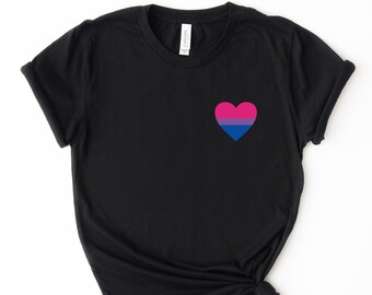 Bisexual Pride Shirt - Pride Shirt - LGBTQ Shirt - Pride - Bisexual - Minimalist Bisexual Shirt - Bisexual Rainbow - Bi Gift - LGBTQ - Bi