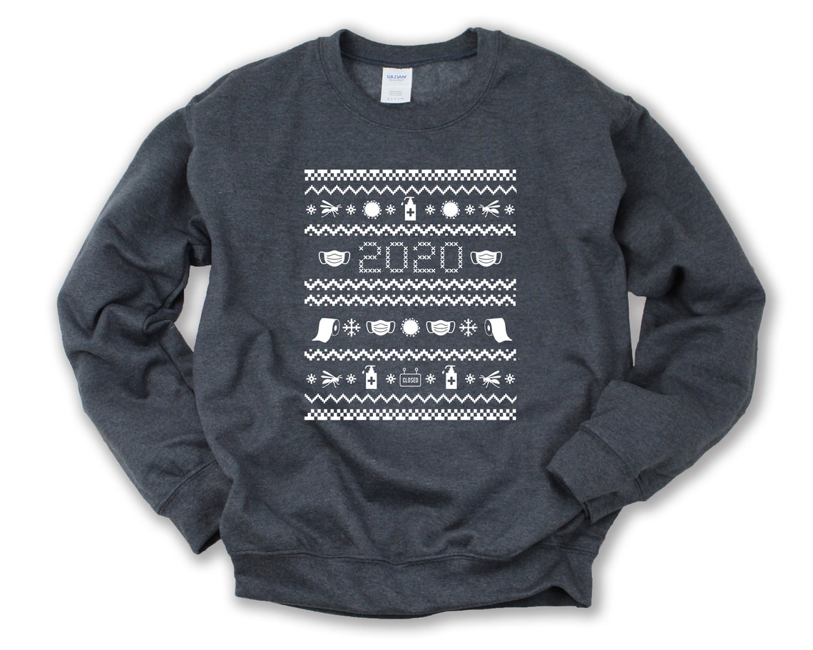 Ugly Christmas Sweater 2020 Ugly Christmas Sweater Covid Etsy
