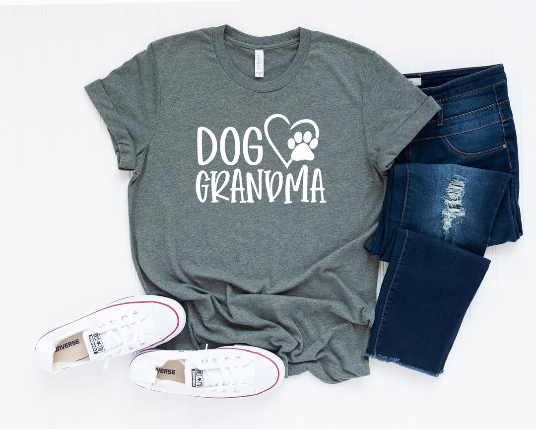 Dog Grandma Shirt Unisex Crew Neck Shirt Dog Grandma Dog Etsy