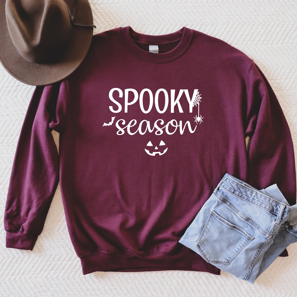 Spooky Season Sweatshirt Women's Halloween Sweatshirt - Etsy UK