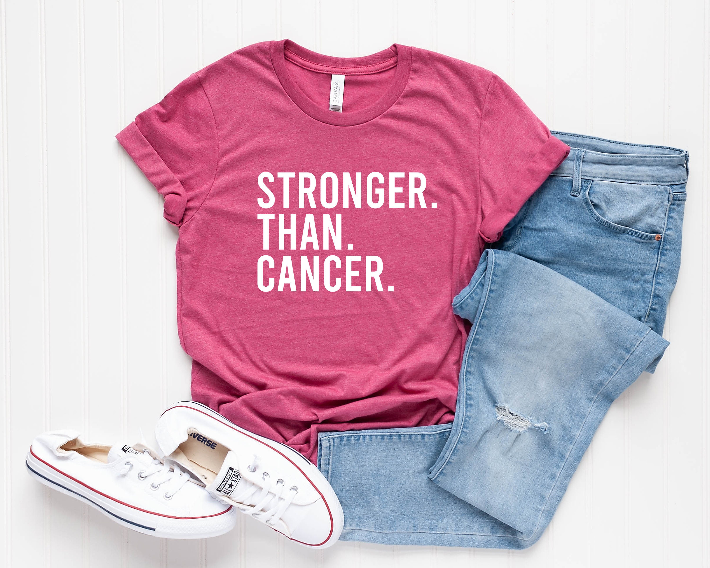 Stronger Than Cancer Cancer T-shirt Cancer Survivor Shirt | Etsy