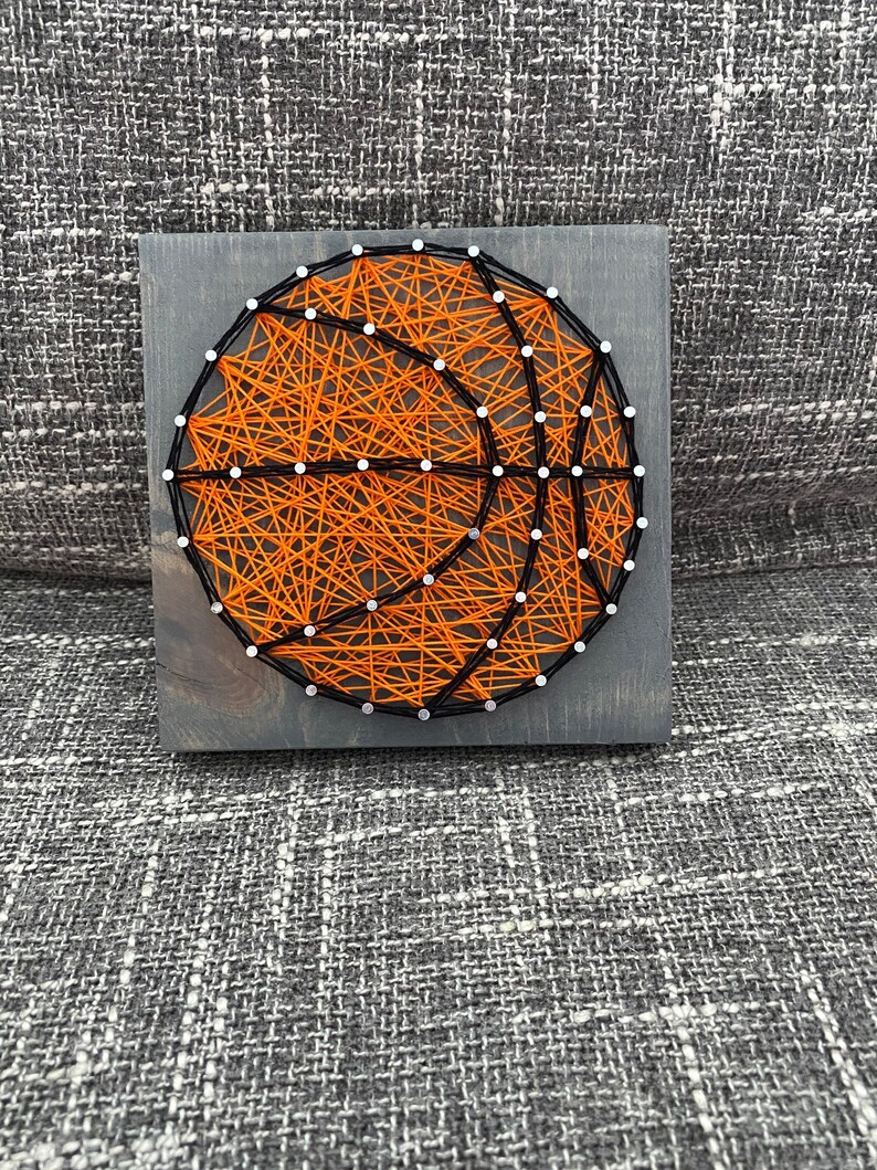 DIY Basketball String Art Kit String Art Kit DIY craft Etsy