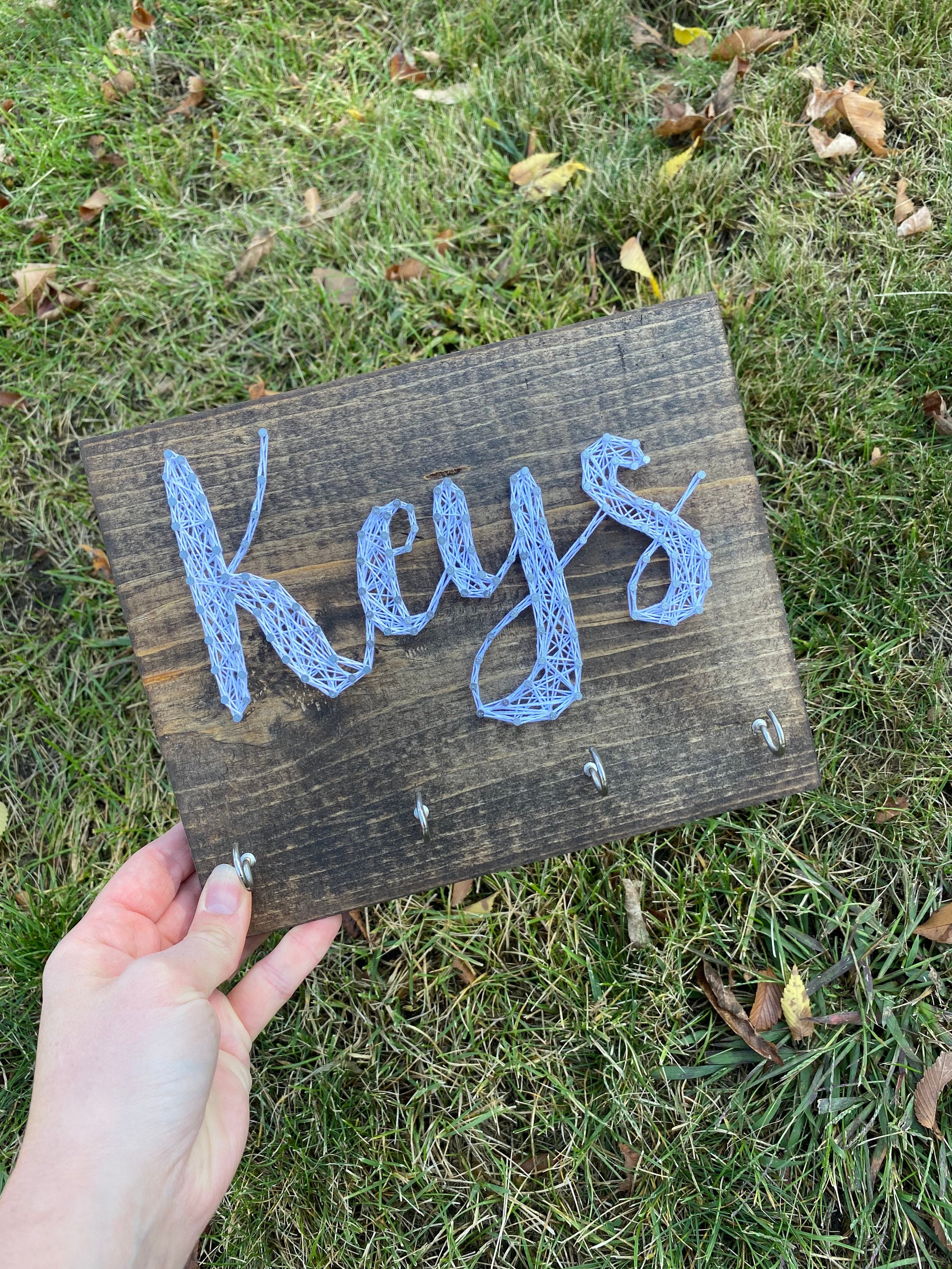 Key Holder key string art made to order Etsy