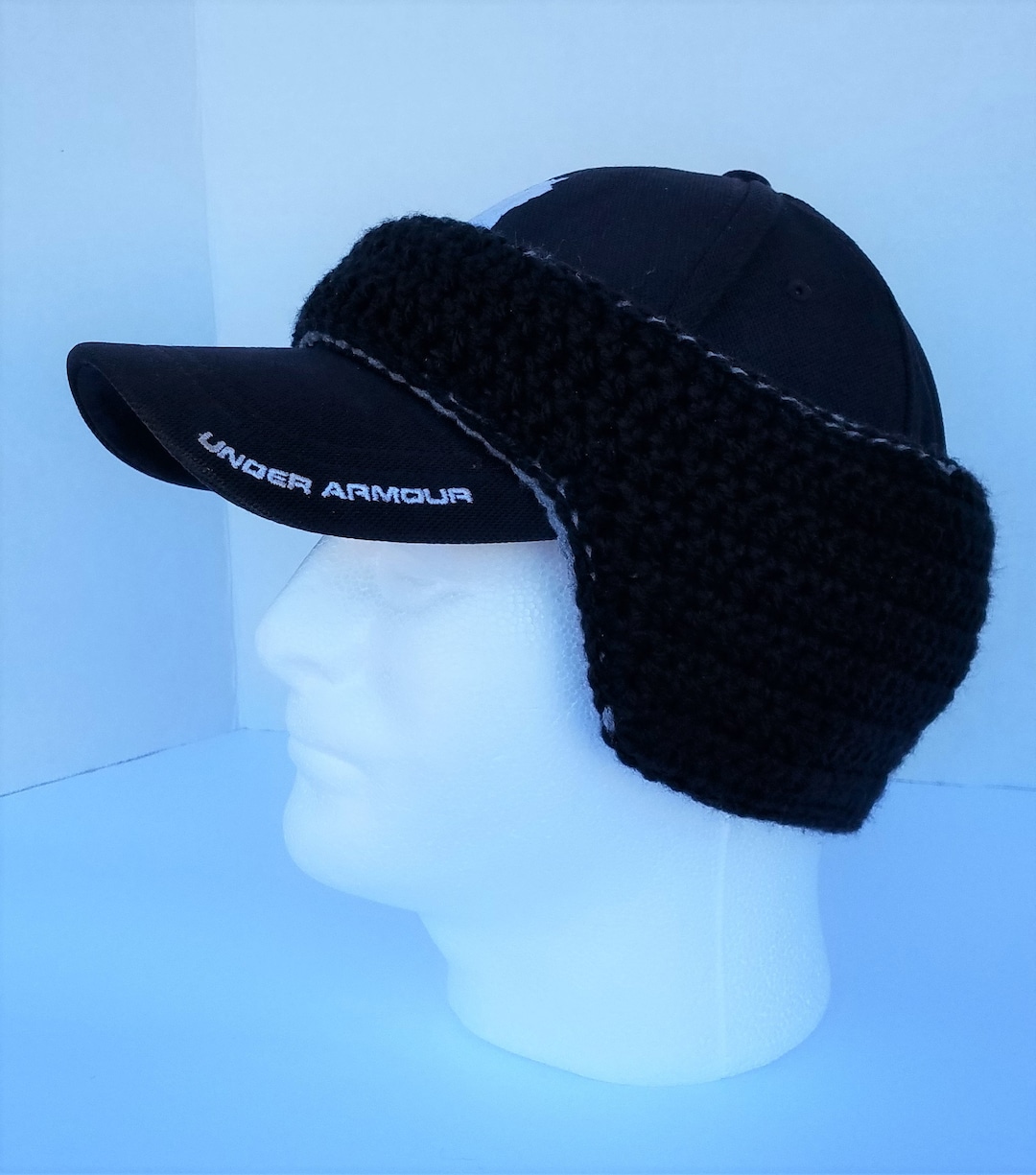 Double Layer Baseball Cap Ear Warmer / Crochet / Men's Ear Warmer Etsy