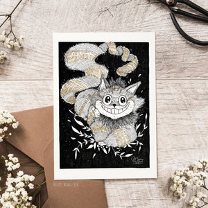Carte Postale Chat du Cheshire - Alice au pays des Merveilles