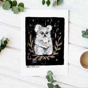Koala Help - Recyceltes A4-Poster - Help Australia