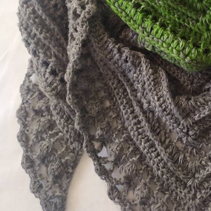 SALE Triangular Winter Spring  Hand Made Crochet Shawl Boho Wrap perfect gift