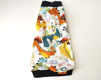 Dinosaur Print Cat Shirt - Clothes for Sphynx, Devon Rex