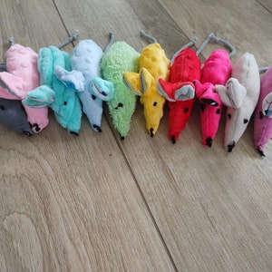 handmade cat mouse toy with valerian filling