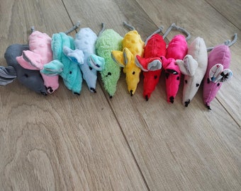 handmade cat mouse toy with valerian filling