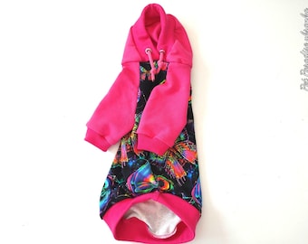 Sphynx Cat Clothes: Long Sleeve Cotton Hoodie, All Sizes