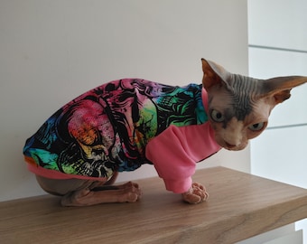 Long Sleeve Cat Clothes, Flexible Pet Fabric