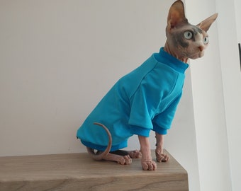 Long Sleeve Cat Clothes: Sphynx & Hairless Breeds