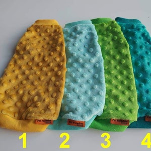 Vêtements pour chats Sphynx vêtements chemise toutes les tailles très chaud minky hiver automne