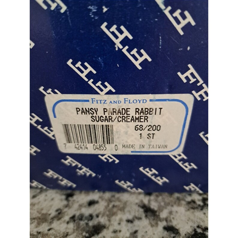 Vintage Fitz and Floyd Pansy Parade Cream & Sugar Bowl 1991 Etsy