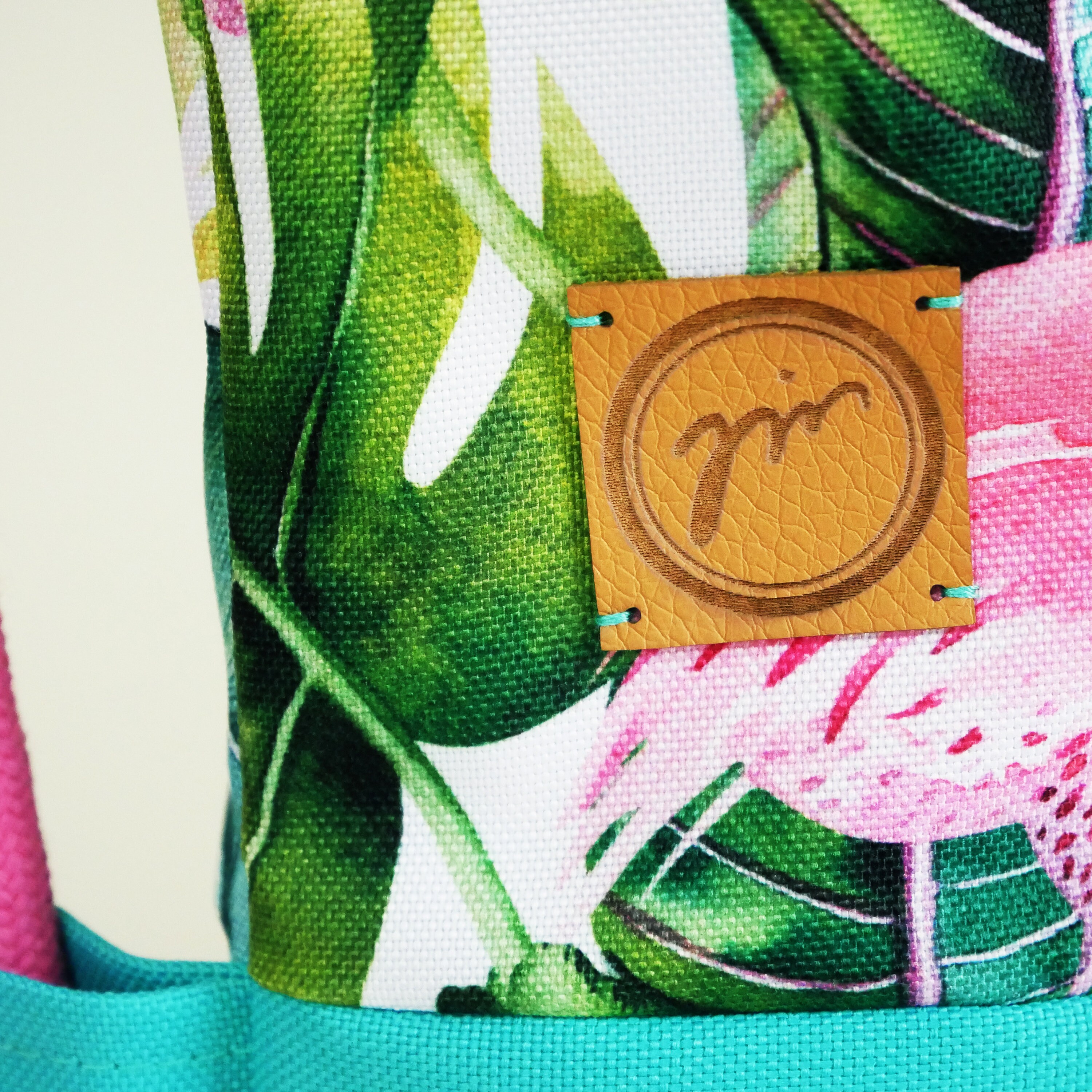 Vintage Flamingo Pineapple Pattern Backpack main image 1