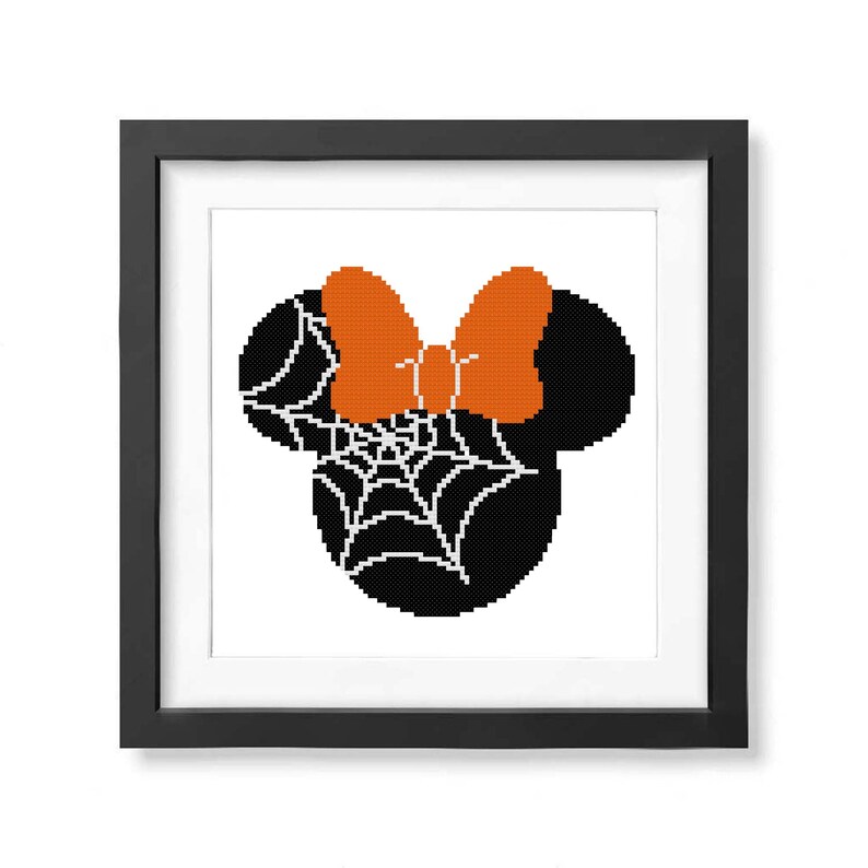 Happy Halloween Cross Stitch Pattern PDF Mouse Cross Stitch Etsy
