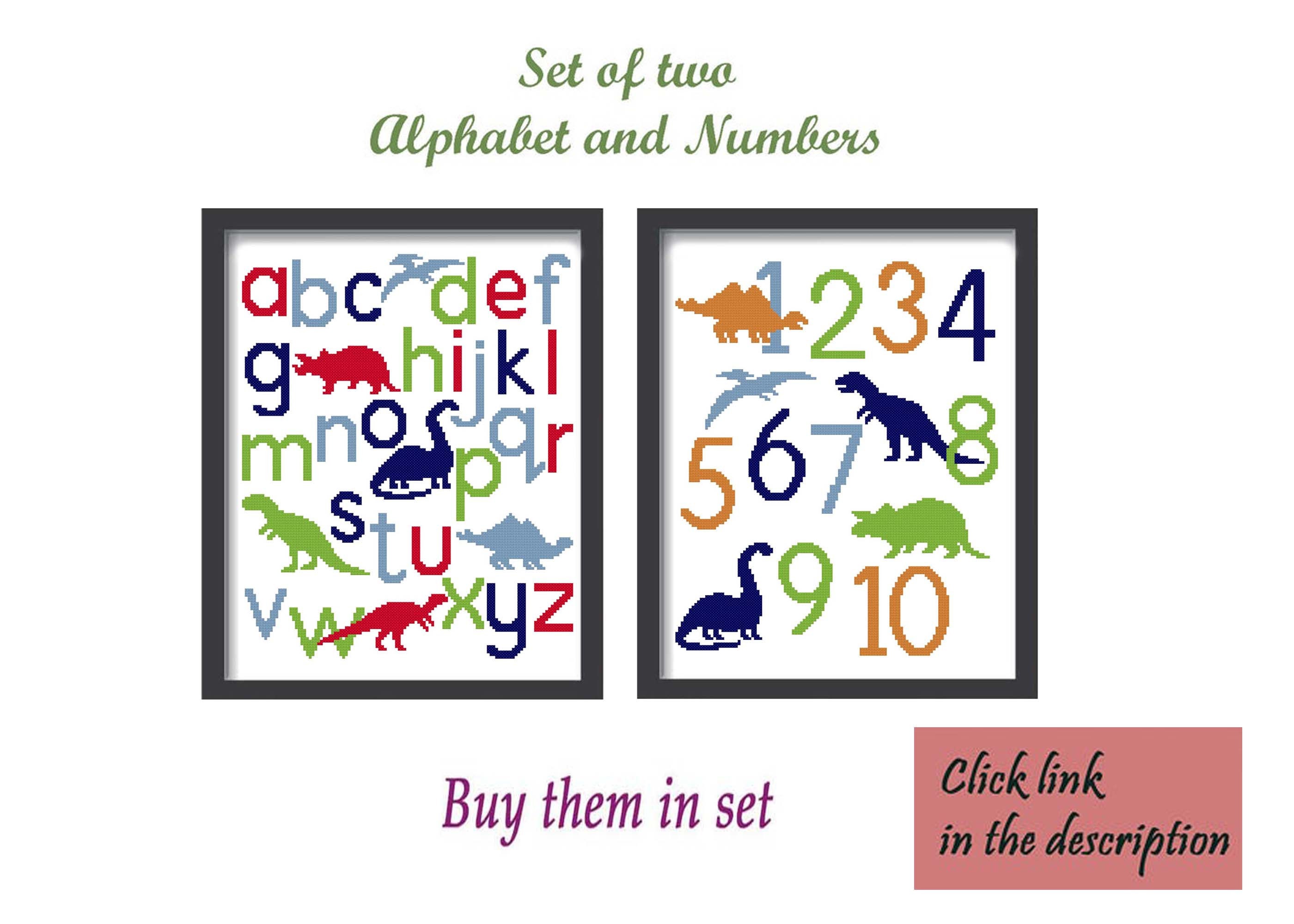 Baby Alphabet Cross Stitch Pattern Letters Cross Stitch PDF - Etsy