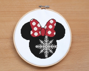 Christmas Mouse cross stitch pattern PDF Merry Christmas cross stitch Baby cross stitch Christmas baby gift Christmas home decor