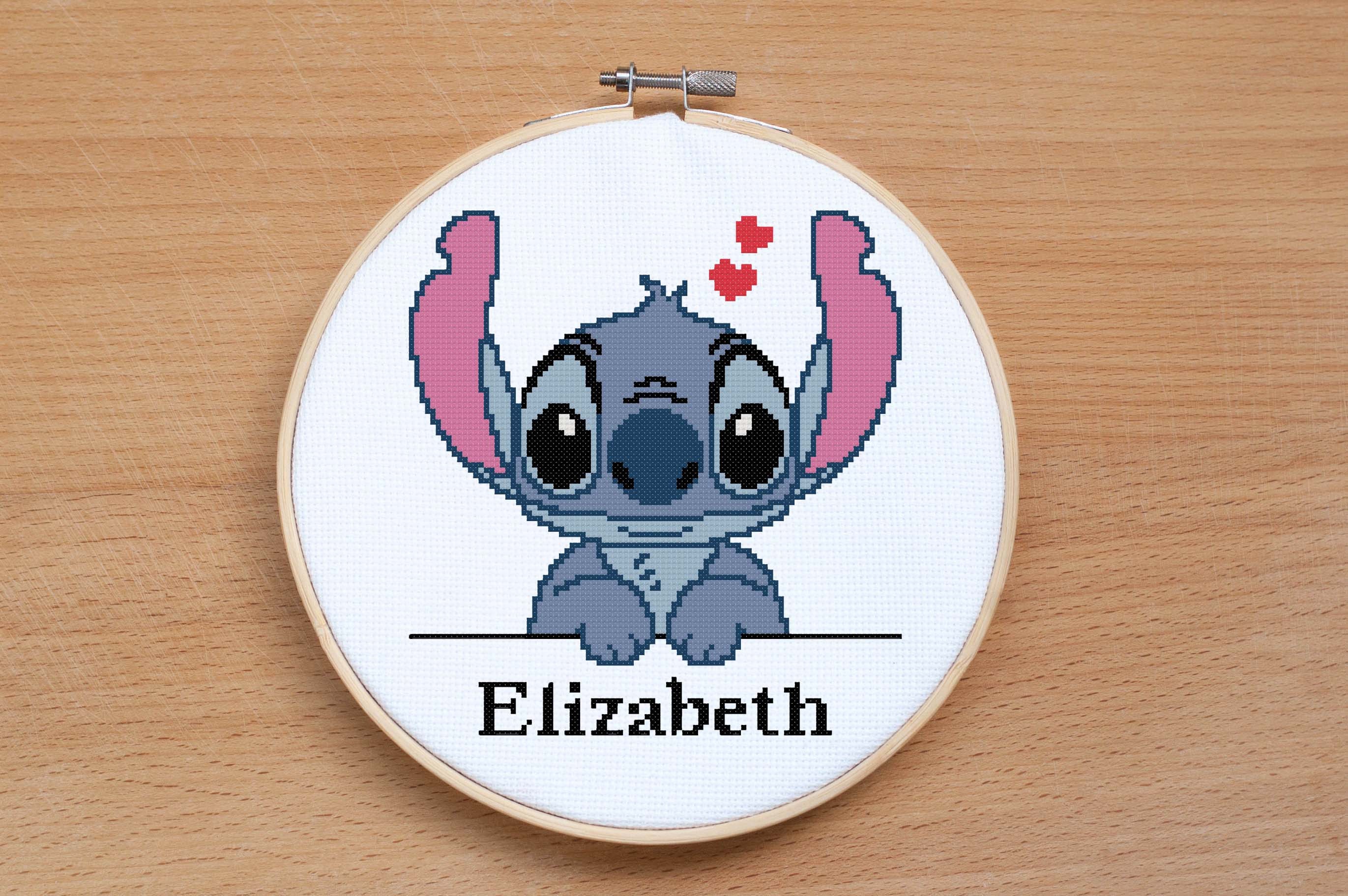 Stitch with Heart cross stitch pattern Heroes cross stitch Nursery decor Easy Modern Baby cross stitch Cute Baby Stitch Heart PDF