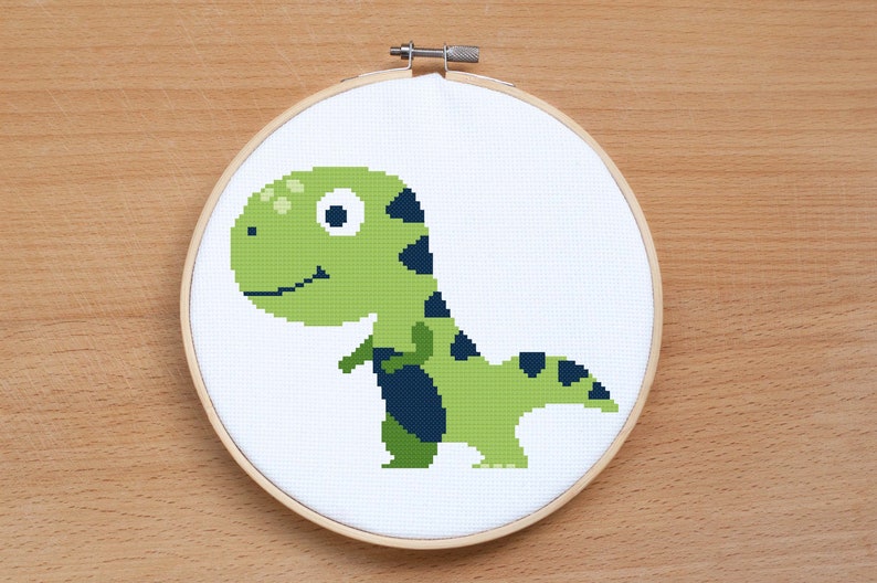 Dinosaur Dino Cross Stitch Pattern PDF Set of Dinosaurs Baby Etsy