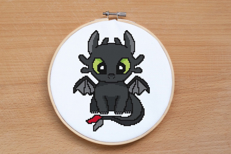 How To Train Your Dragon Modern Cross Stitch Chart Toothless Cross Stitch Pattern Printable Pdf Baby Cross Stitch Pattern Craft Supplies Tools Kits How To Efp Osteology Org