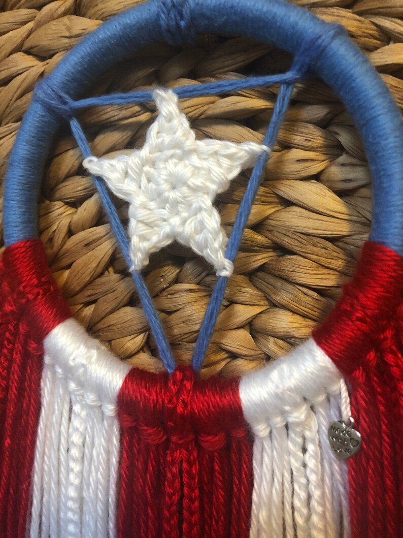 Puerto Rico Sueña / Puerto Rico Flag Dream Catcher / Special Gift Etsy
