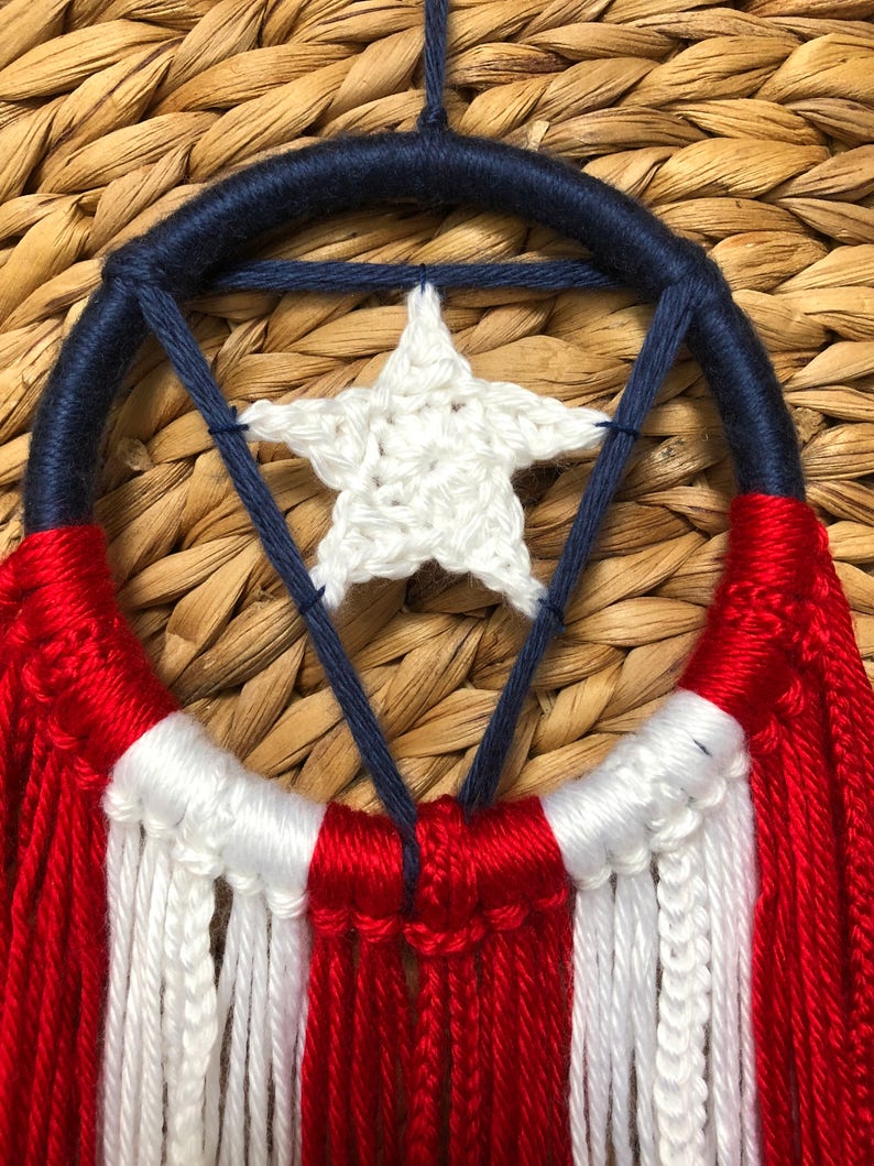 Puerto Rico Sueña / Puerto Rico Flag Dream Catcher / Special Etsy